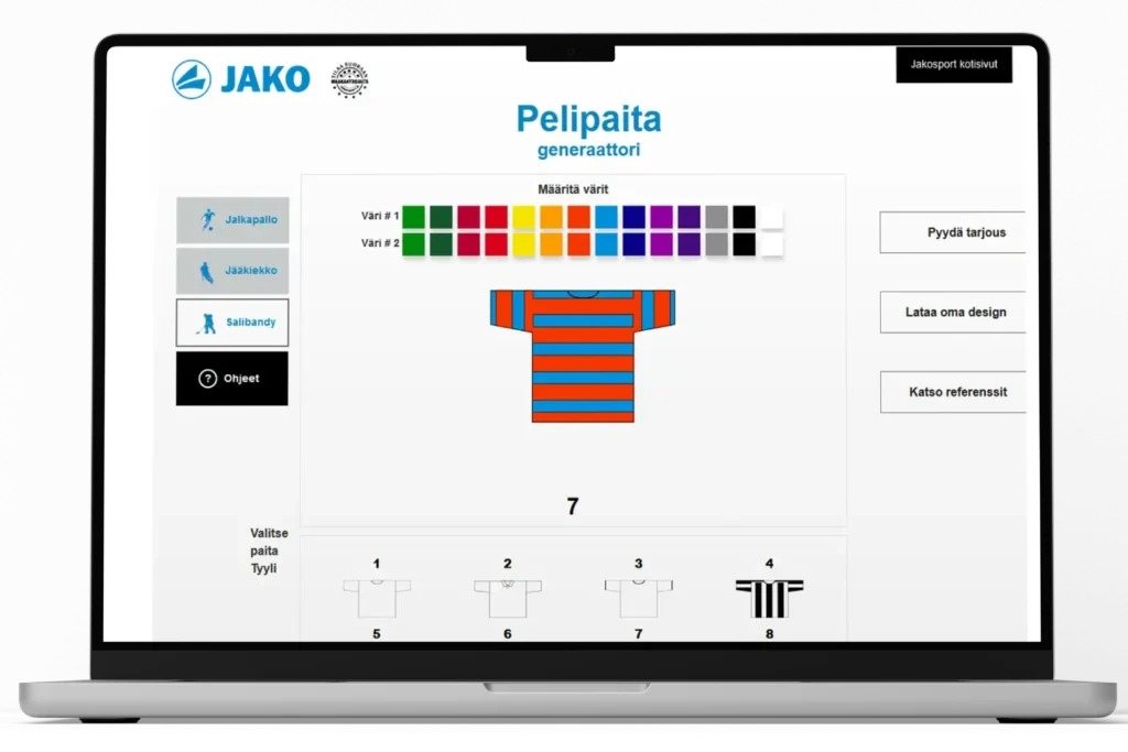 Interactive Jersey Customization Tool