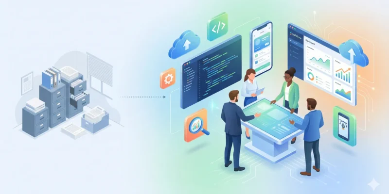 Software house providing custom software solutions, web and mobile app development, and digital transformation services